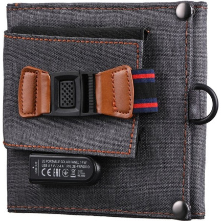 Портативна сонячна панель 2E, DC 14 Вт, USB-A 5В/2.4A (2E-PSP0010)