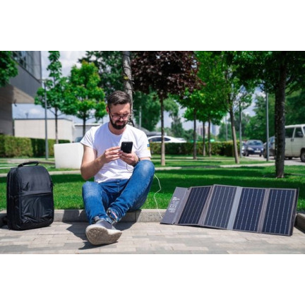 Портативна сонячна панель 2E, DC 36 Вт, USB-С 20 Вт, USB-A 18 Вт (2E-PSP0021)