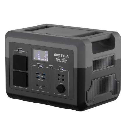 Портативна електростанція 2Е Syla, 1500 Вт, 1280 Вт/год, WiFi/BT, паралельне підключення, швидка зарядка