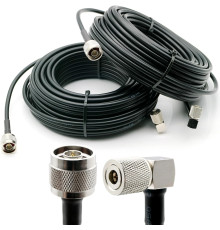 Антенний кабель Alientech RG8 для Duo II/Duo III QMA-QMA 35 м, пара (RG8-Q-JW/KW-35)