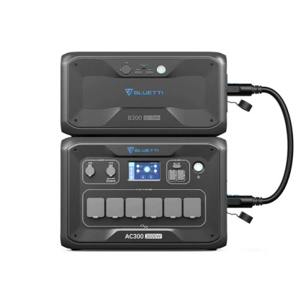 Комплект зарядної станції Bluetti AC300 + 2XB300 Home Battery Backup