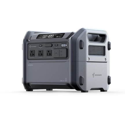 Портативна електростанція Segway CUBE 1000, 2584 Вт заг (R-Drive 4400 Вт), 1024 Вт/год, IPX3, BT, розширення ємності, швидка зарядка