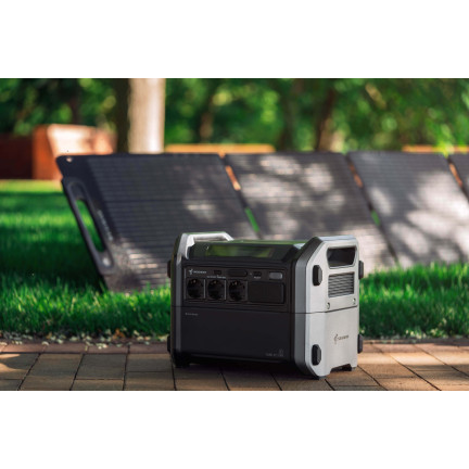 Портативна електростанція Segway CUBE 1000, 2584 Вт заг (R-Drive 4400 Вт), 1024 Вт/год, IPX3, BT, розширення ємності, швидка зарядка