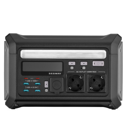 Портативна електростанція Segway LUMINA 500, 600 Вт (R-Drive 1200 Вт), 512 Вт/год, IPX3, BT, Interactive Ambient Light, швидка зарядка	