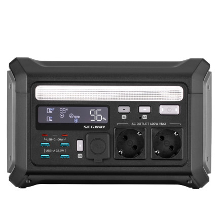 Портативна електростанція Segway LUMINA 500, 600 Вт (R-Drive 1200 Вт), 512 Вт/год, IPX3, BT, Interactive Ambient Light, швидка зарядка	