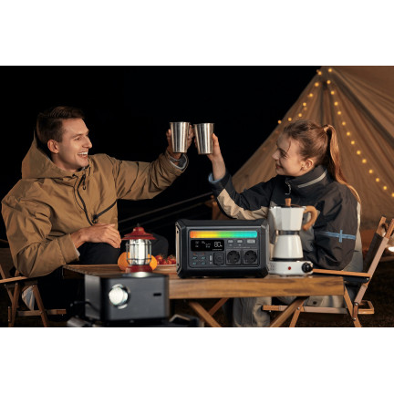 Портативна електростанція Segway LUMINA 500, 600 Вт (R-Drive 1200 Вт), 512 Вт/год, IPX3, BT, Interactive Ambient Light, швидка зарядка	