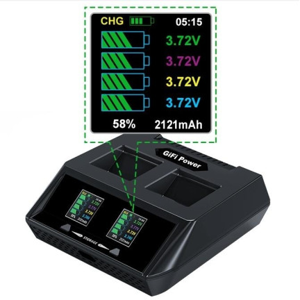 Зарядний пристрій GiFi Power для акумулятора YUNEEC H520E, H3, Fast Balance Charger 2-в-1 (H3CHG) 